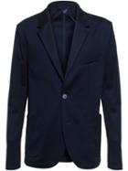 Lanvin Tailored Jersey Jacket, Men's, Size: 50, Blue, Cotton