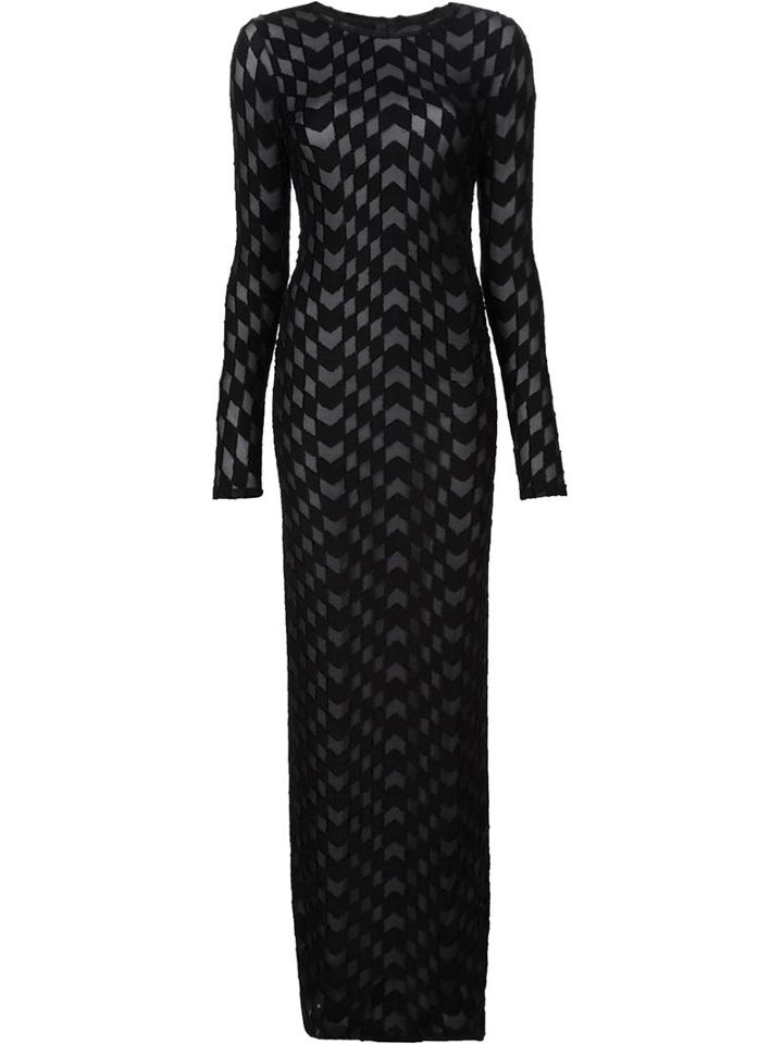 Gareth Pugh Geometric Pattern Long Dress