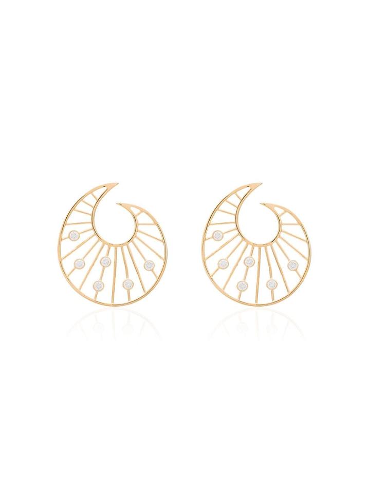 Apples & Figs 24kt Gold Vermeil Venus Shell Earrings