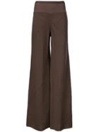 Rick Owens Flared Trousers - Brown