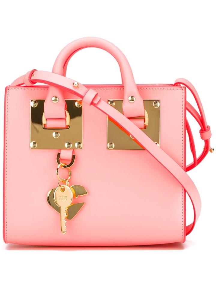 Sophie Hulme Mini 'albion' Crossbody Bag, Women's, Pink/purple