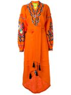 Yuliya Magdych - Eden Tree Kaftan - Women - Linen/flax - M, Yellow/orange, Linen/flax