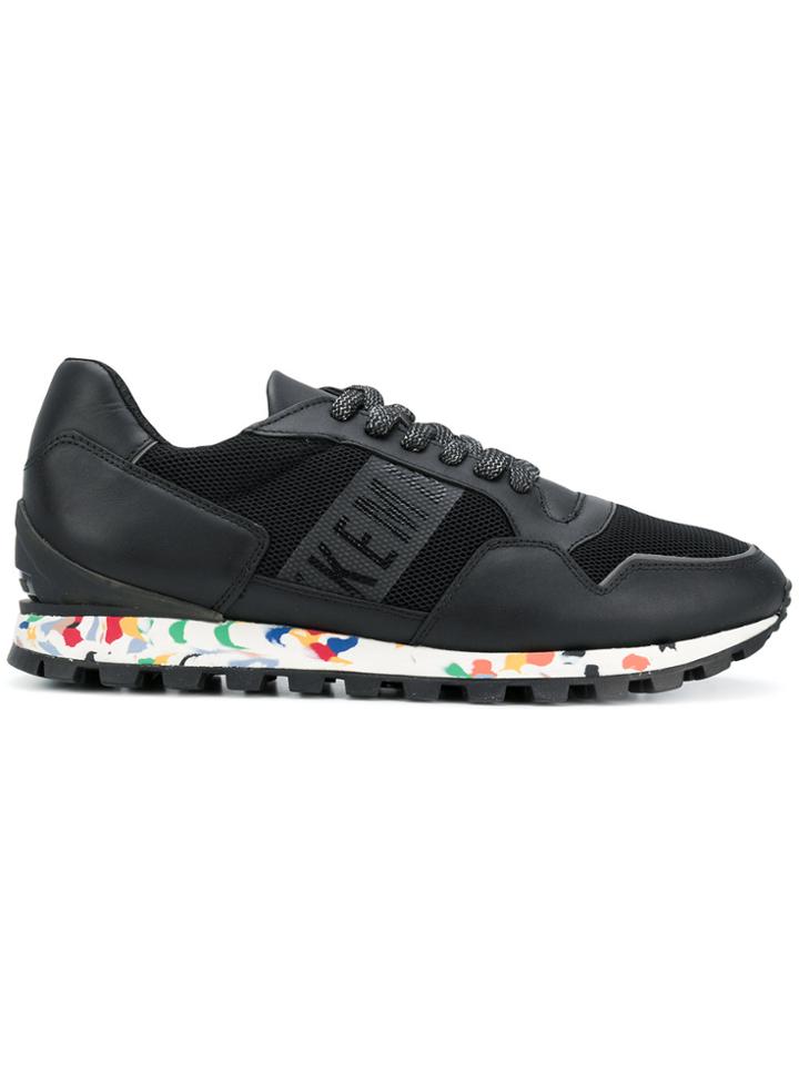 Dirk Bikkembergs Printed Sole Sneakers - Black