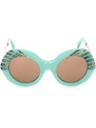 Cutler & Gross Oversized Sunglasses - Green