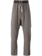 Rick Owens Drop-crotch Trouseres, Men's, Size: 52, Brown, Cotton/virgin Wool