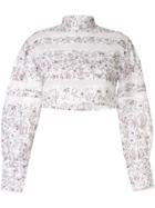 Sir. Haisley Floral Print Cropped Top - White