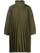 Homme Plissé Issey Miyake Pleated Raincoat - Green