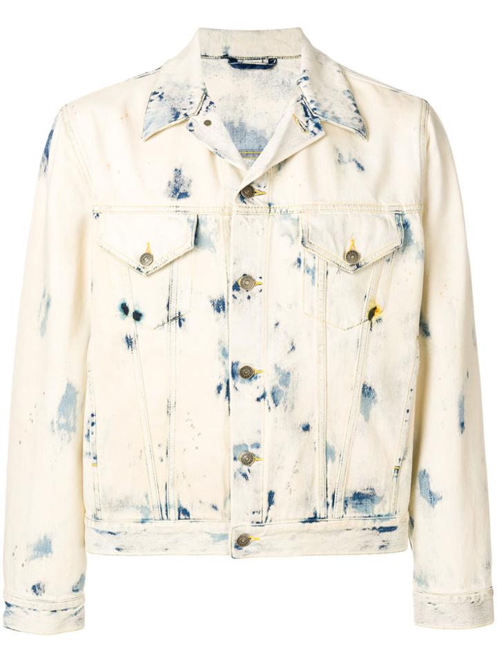 Gucci Wolf Print Denim Jacket - Nude & Neutrals