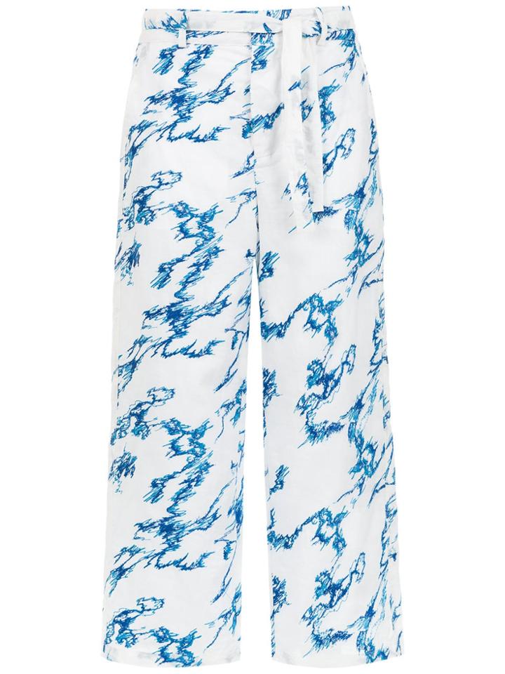 Tufi Duek Printed Cropped Trousers - Blue