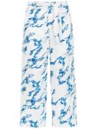 Tufi Duek Printed Cropped Trousers - Blue