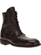 Guidi Distressed Lace-up Boot