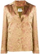 Romeo Gigli Pre-owned 2000's Floral Jacquard Jacket - Neutrals