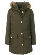 Woolrich Feather Down Parka Coat - Green