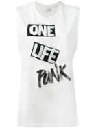 Faith Connexion - One Life Punk Tank - Women - Cotton - S, White, Cotton