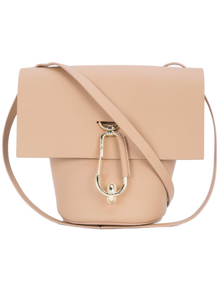 Zac Zac Posen Clip Detail Crossbody Bag - Nude & Neutrals