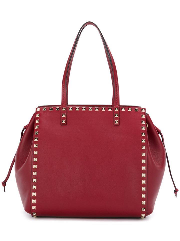 Valentino Valentino Garavani Rockstud Tote - Red