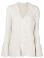 Liska Cashmere Cable Knit Sweater - Nude & Neutrals