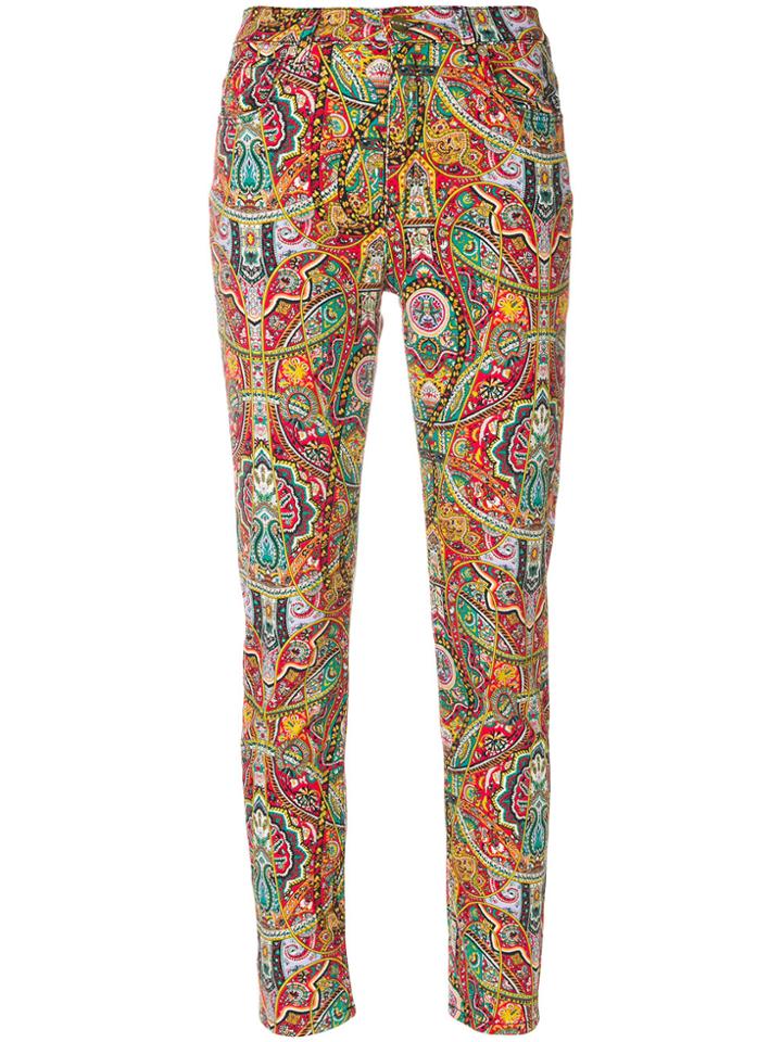 Etro Printed Skinny Jeans - Multicolour