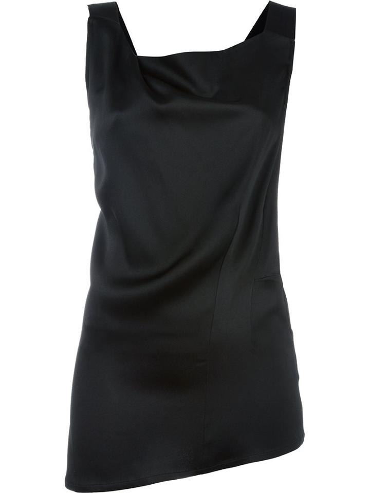 Ann Demeulemeester Asymmetric Neck Draped Top