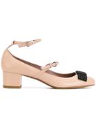 Tabitha Simmons Strappy Bow Feature Pumps - Pink & Purple