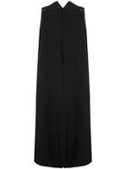 Yohji Yamamoto Cropped Palazzo Trousers - Black
