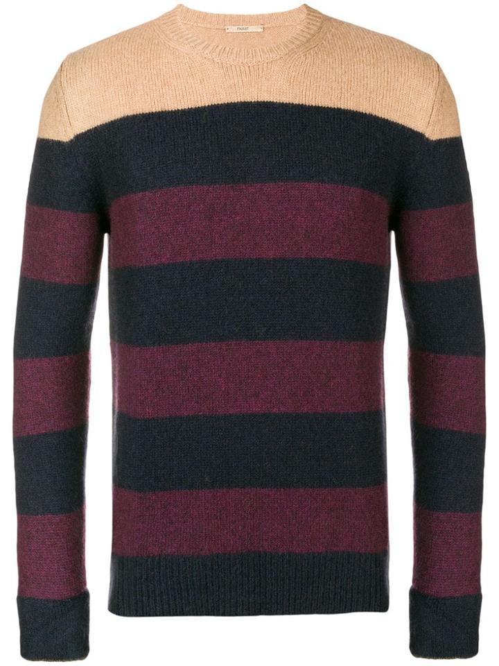Nuur Striped Crewneck Jumper - Blue