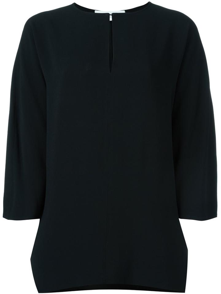 Gianluca Capannolo Relaxed Fit Blouse, Women's, Size: 44, Black, Acetate/viscose