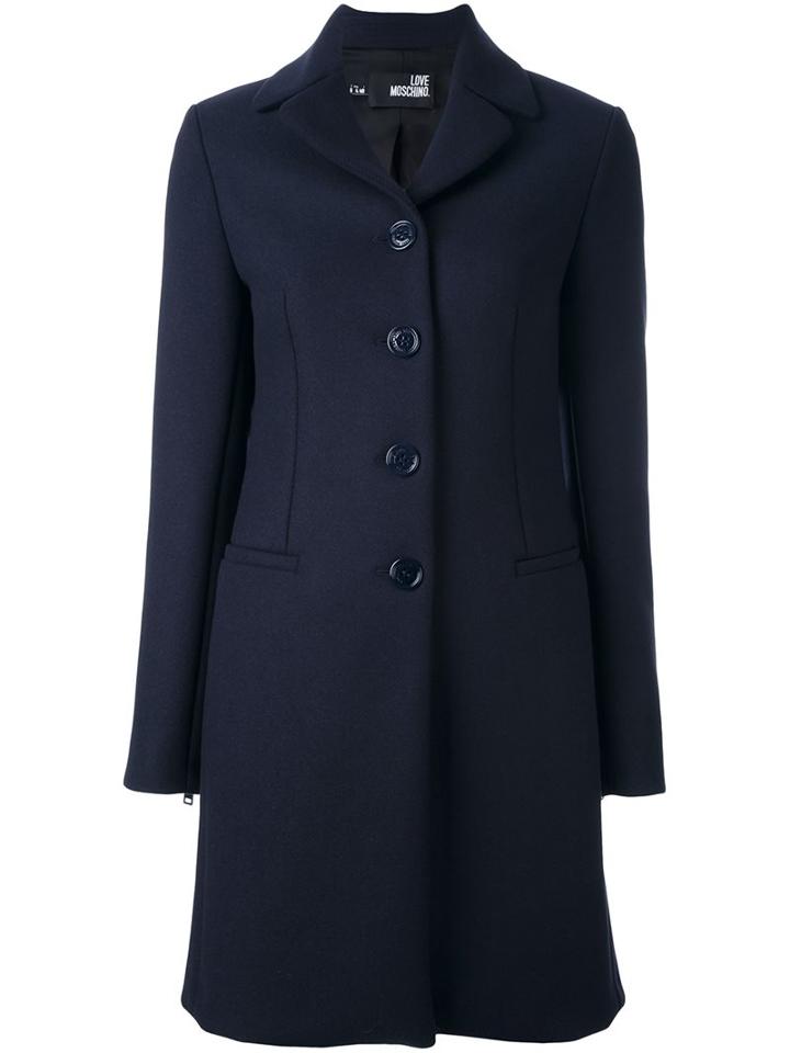 Love Moschino Single Breasted Coat