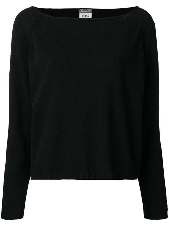 Kristensen Du Nord Boat Neck Sweater - Black