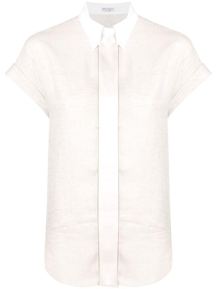 Brunello Cucinelli Button Down Shirt - Neutrals