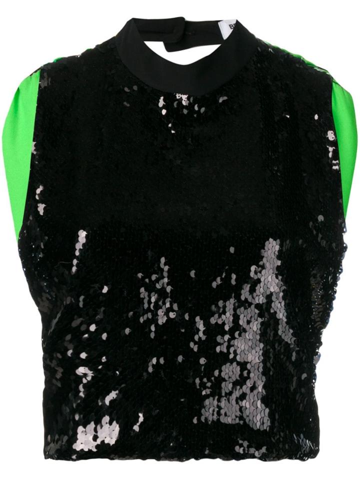 Brognano Sequin Top - Black