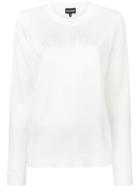 Emporio Armani Longsleveed Jersey Top - White