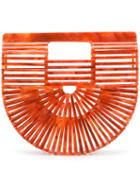 Cult Gaia Acrylic Ark Mini Clutch Bag - Red