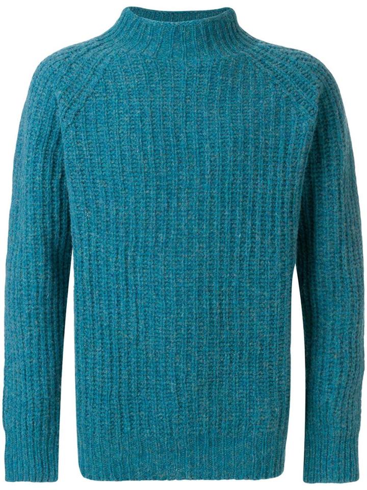 Ymc Ribbed Jumper - Blue