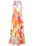 Emilio Pucci Rivera Print Maxi Dress - Orange