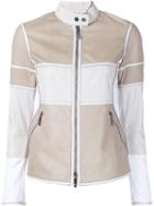 Callens Panelled Zipper Jacket, Women's, Size: 42, Nude/neutrals, Cotton