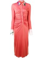 Emilio Pucci Midi Fitted Dress - Pink & Purple