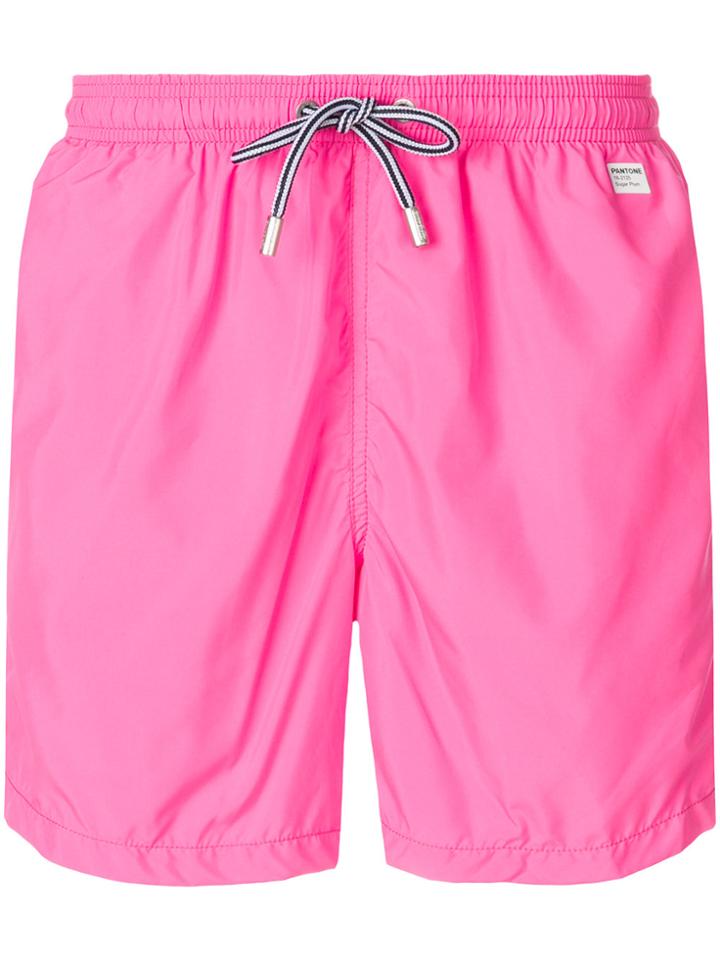 Mc2 Saint Barth Drawstring Swim Shorts - Pink & Purple