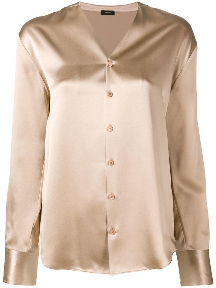 Joseph V-neck Blouse - Neutrals