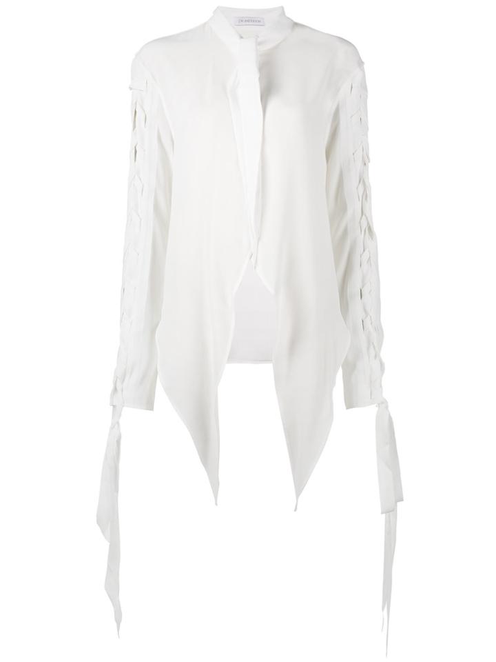 Jw Anderson Long Sleeve Pointed Shirt - White