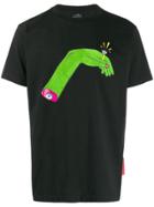 Marcelo Burlon County Of Milan Hand Print T-shirt - Black