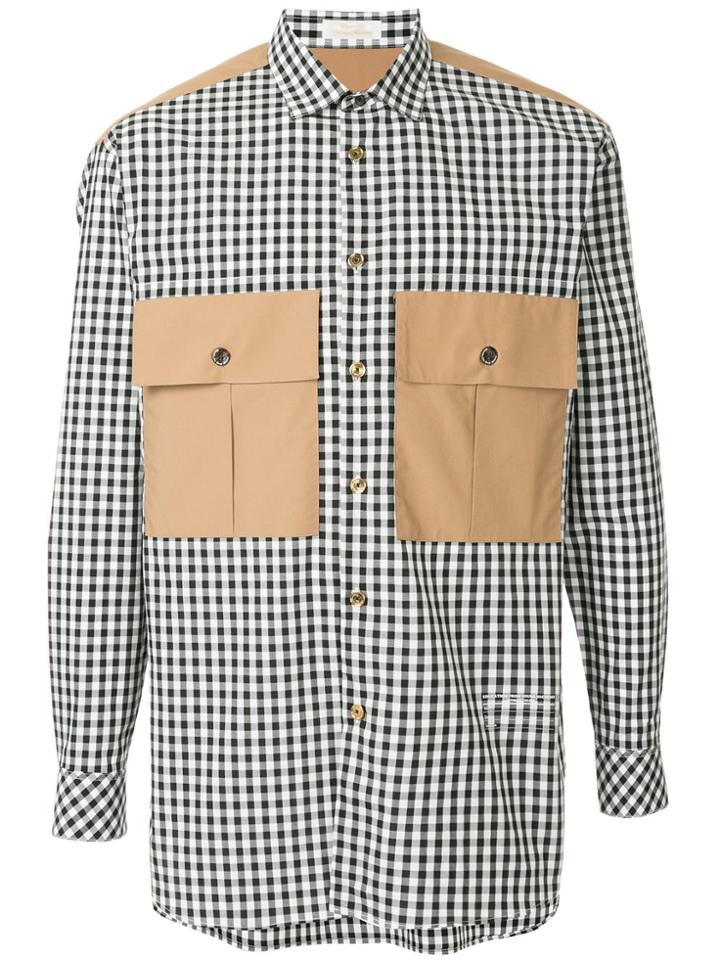 Education From Youngmachines Checked Shirt - Black