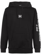 Hupot Logo Hooded Sweatshirt - Black