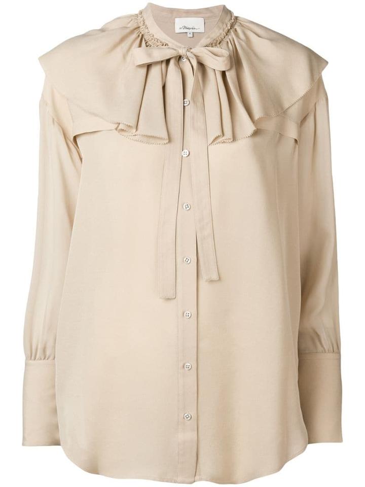 3.1 Phillip Lim Ruffle-collar Silk Blouse - Neutrals
