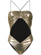 Cut-out Body - Women - Spandex/elastane/viscose - 40, Grey, Spandex/elastane/viscose, Saint Laurent