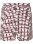Valentino V Print Swim Shorts - Red