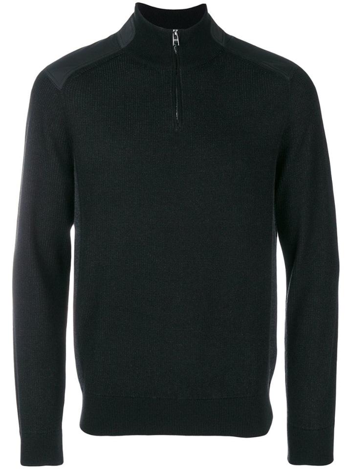 Boss Hugo Boss Quarter Zip Sweater - Black