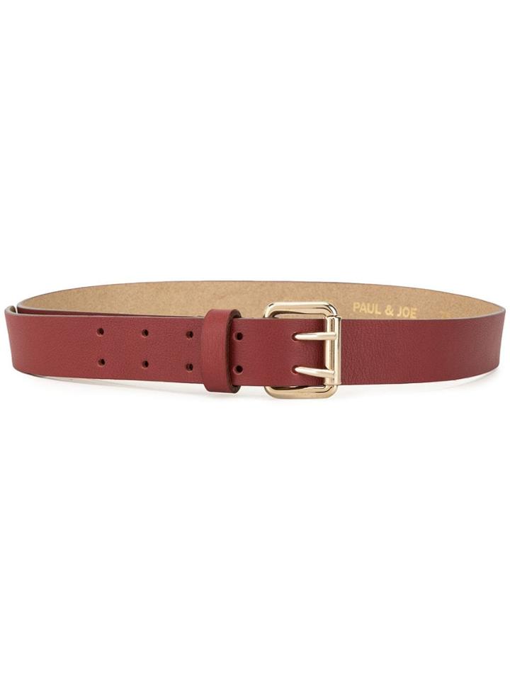 Paul & Joe Shelby Buckled Belt - Red