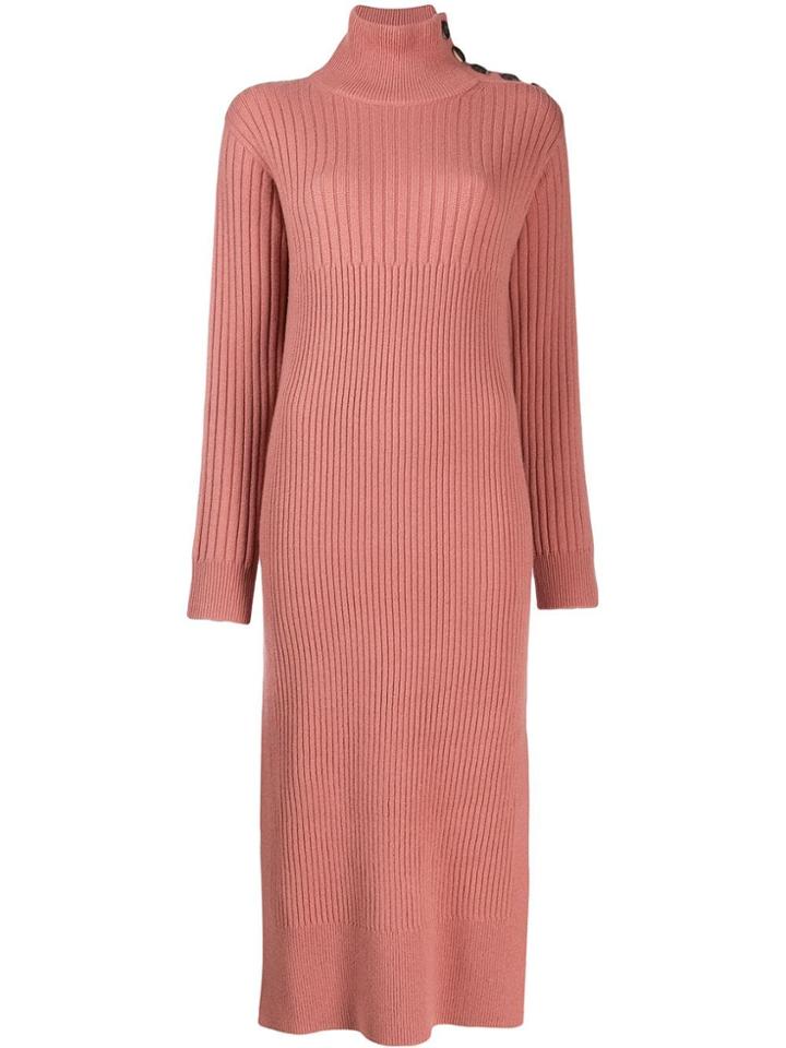 See By Chloé Roll-neck Sweater Dress - Pink
