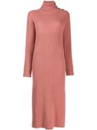 See By Chloé Roll-neck Sweater Dress - Pink